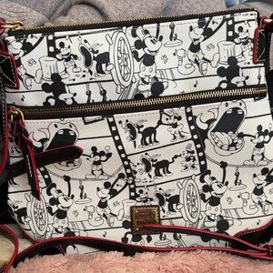 Dooney & Bourke Black and White Mickey Mouse Crossbody Bag
